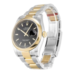 Datejust Yellow Gold Black Dial 116203 Oyster Replica