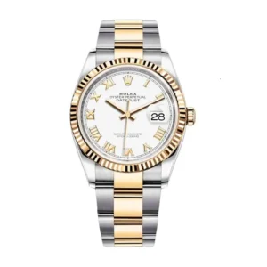 Rolex Datejust 126231LC Steel Yellow Gold Automatic White Dial Oyster