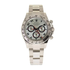 Rolex New Daytona 116509 White Gold Silver Dial Replica