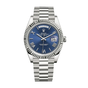 Day-Date 40 228239 EW Stainless Steel Blue Dial Oyster Replica