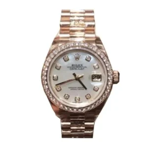 Rolex Datejust 279171 Everose Gold & Steel Diamond Automatic White Dial Replica