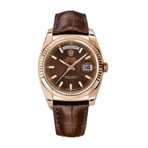 Rolex Day-Date 118139 V5 Stainless Steel Chocolate Dial Replica