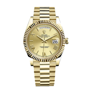 Day-Date II 228238-0007 KW Yellow Gold Champagne Dial Replica