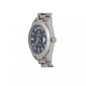 Day-Date 228239 EW Stainless Steel Silver Black Dial Oyster Replica