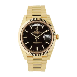 Day-Date 228235 EW Gold Black Diagonal Dial Replica