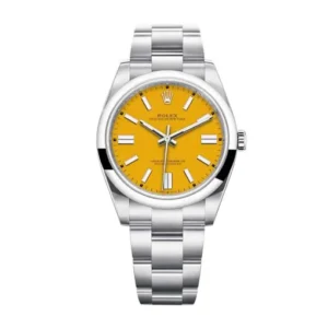 Rolex Oyster Perpetual Yellow Dial 124300 Replica