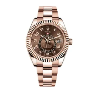 Rolex Sky-Dweller Chocolate Dial Rose Gold 326935-0003 Oyster Replica