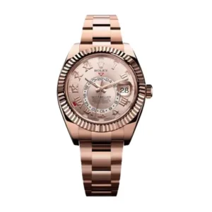 Sky-Dweller Everose Gold Sundust Dial 326935 Oyster Replica