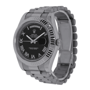 Day Date II Presidential Black Roman Dial 218239 Jubilee Replica